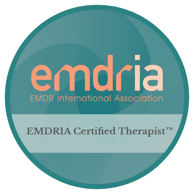 EMDR Certified Therapist Seal from EMDR International Association also known as EMDRIA